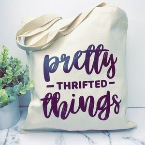 TOTE BAG Natural Canvas Cotton Size 15x16”